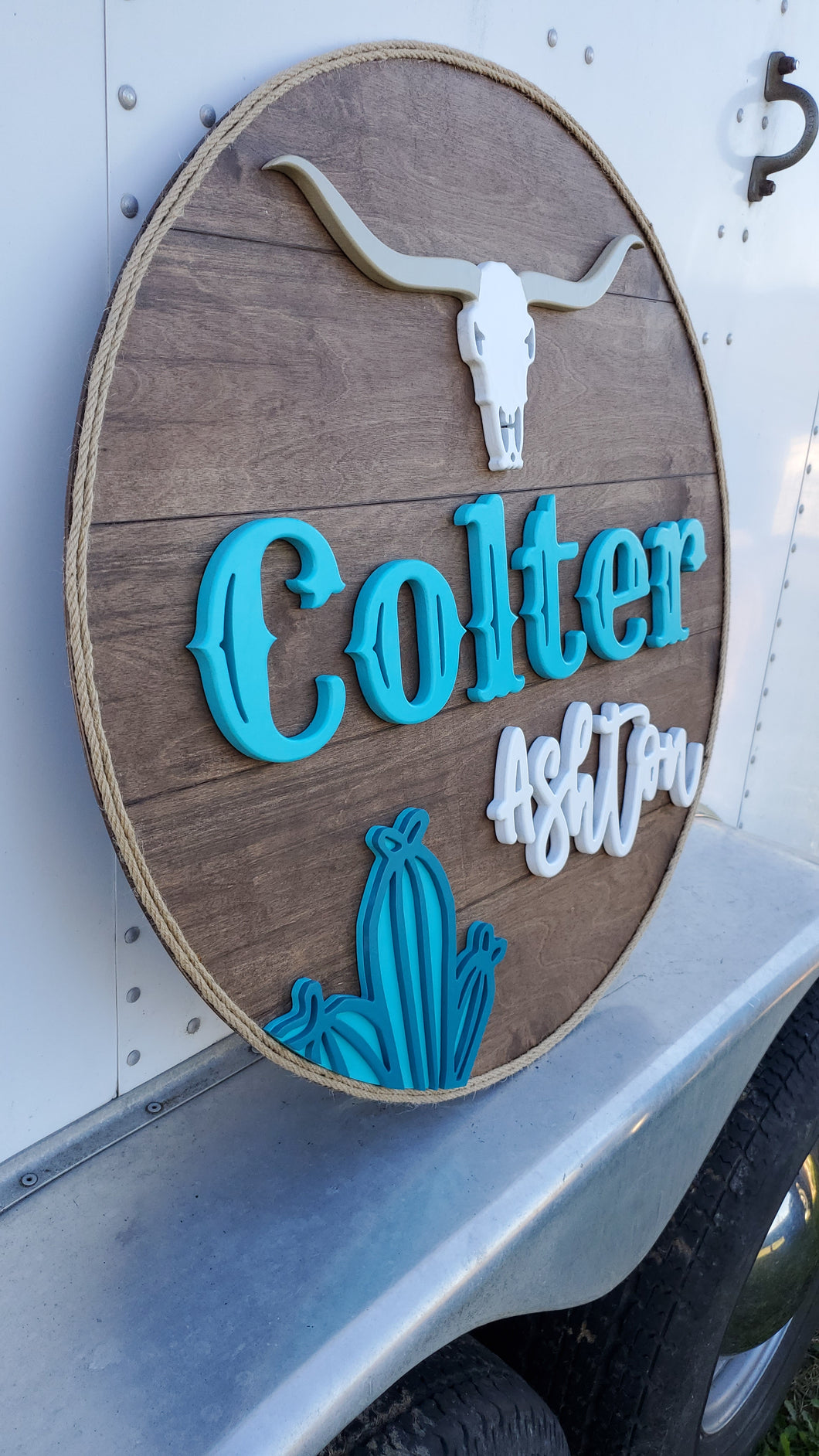 Longhorn/Cactus Nursery Sign