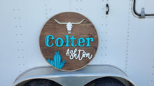 Load image into Gallery viewer, Longhorn/Cactus Nursery Sign
