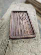 Load image into Gallery viewer, Walnut - American Flag Catch All Tray
