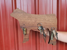 Cargar imagen en el visor de la galería, Walnut Cow Key Holder
