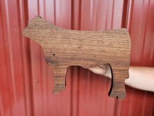 Cargar imagen en el visor de la galería, Walnut Cow Key Holder
