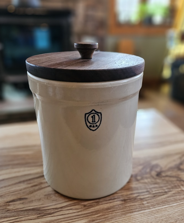 1 Gallon Custom Crock Lid-With Knob