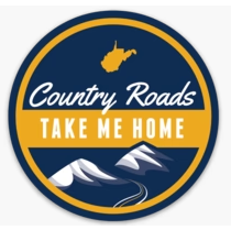 Country Roads Sticker