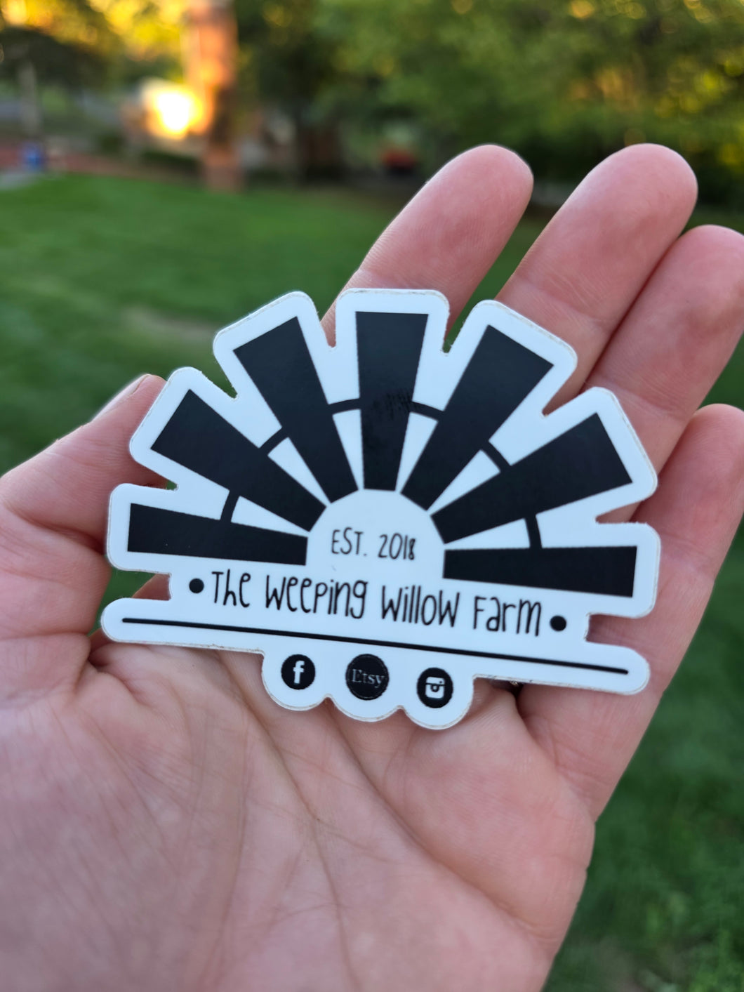 Weeping Willow Farm Sticker