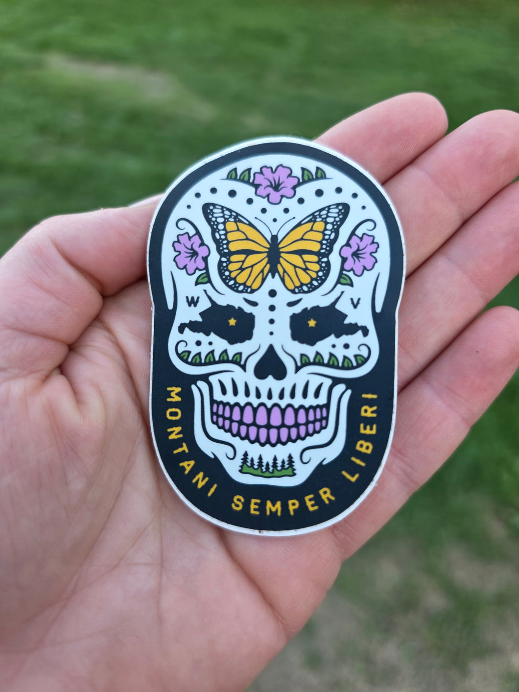 Mountain Semper Libero Sticker