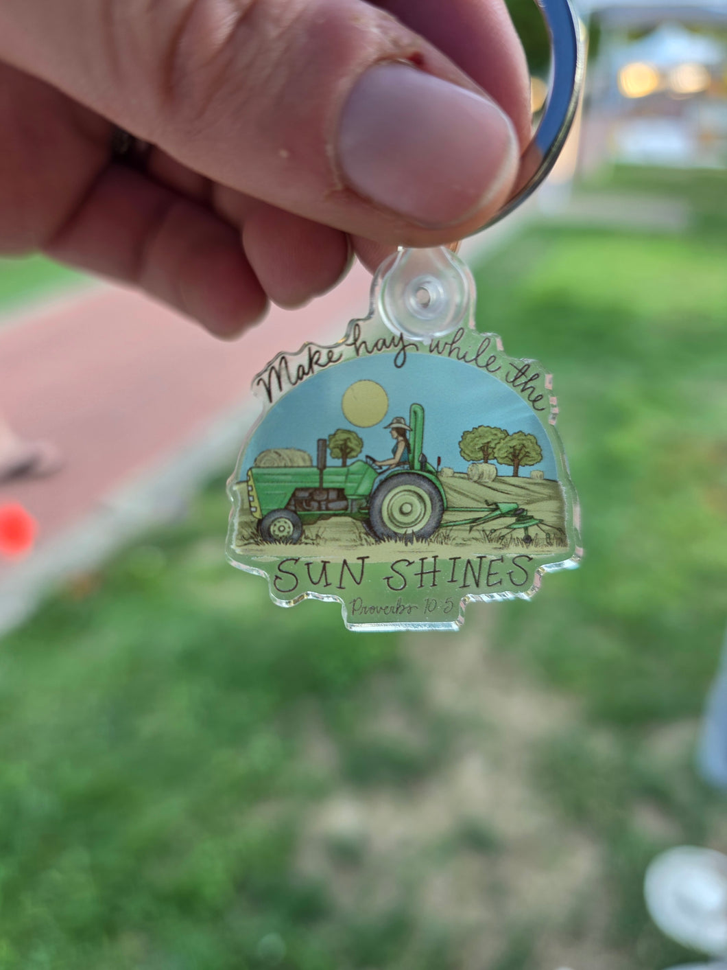 Make Hay While The Sun Shines Key Chain
