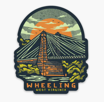 Wheeling Suspension Bridge - Sticker