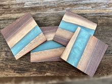 Load image into Gallery viewer, Wood &amp; Epoxy Coasters
